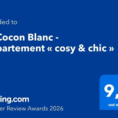 Le Cocon Blanc - « cosy & Chic » Lägenhet